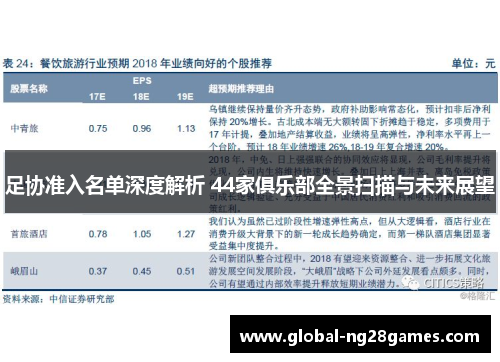 足协准入名单深度解析 44家俱乐部全景扫描与未来展望